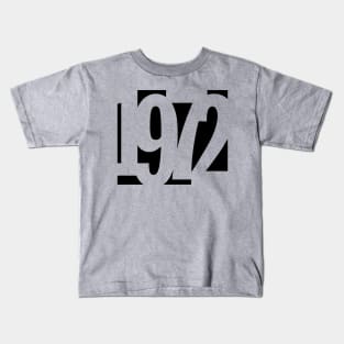 1972 Funky Overlapping Reverse Numbers for Light Backgrounds Kids T-Shirt
